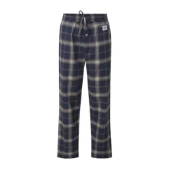 Lexington Comforts of Fall Pyjamasbukser XL - Bomuld - Blue Melange
