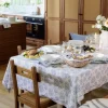 Lexington Costal Bloom Plaid B 130 x L 170 cm - Uld - Hvid/blå