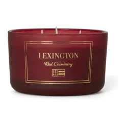 Lexington Holiday Collection 2023 Duftlys Ø 13 cm - Økologisk sojavoks - Red cranberry