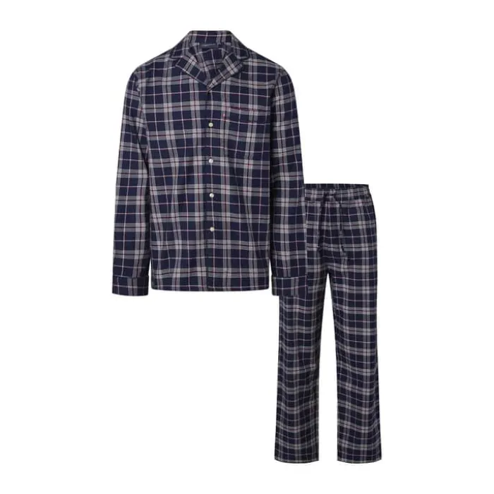 Lexington Holiday Collection 2025 Pyjamassæt - 2 dele Str. M - Økologisk Bomuld - Blå