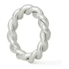 Lexington Holiday Collection 2023 Twisted Servietring Messing - Sterling forsølvning