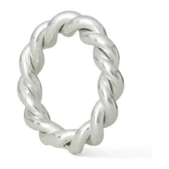 Lexington Holiday Collection 2023 Twisted Servietring Messing - Sterling forsølvning