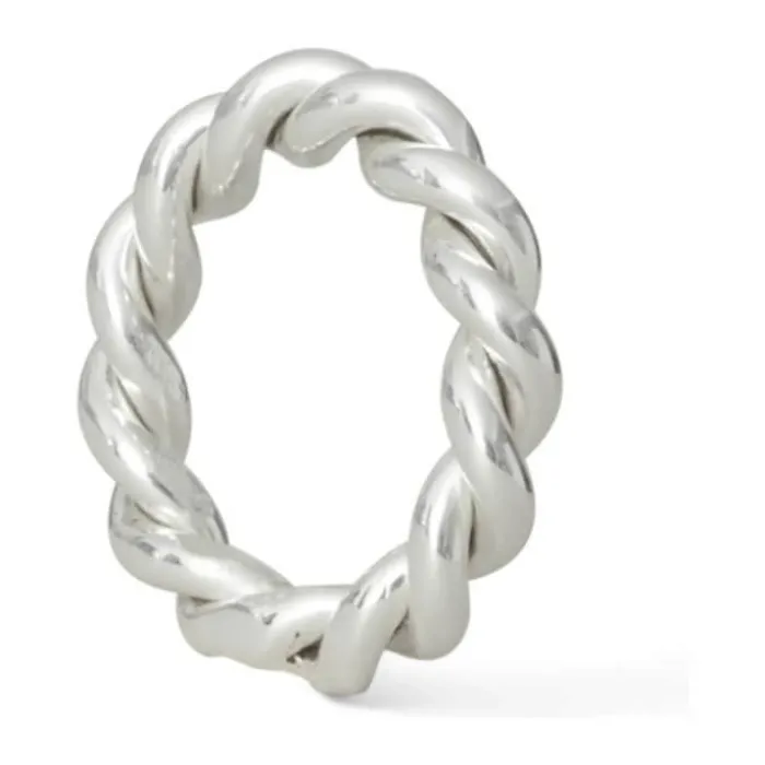 Lexington Holiday Collection 2023 Twisted Servietring Messing - Sterling forsølvning