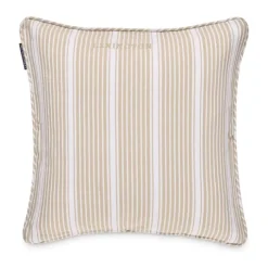 Lexington Icons Classic Pudebetræk H 50 x B 50 cm - Bomuld - Beige/White