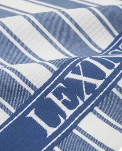 Lexington Icons Cotton Twill Waffle Viskestykke B 50 x L 70 cm - Bomuld - Blue/White