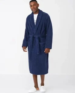 Lexington Icons Original Badekåbe M - Bomuld - True navy