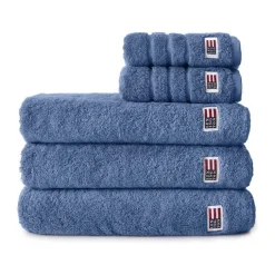 Lexington Icons Original Håndklæde B 70 x L 130 cm - Bomuld - Medium blue