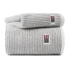 Lexington Icons Originals Stribet Håndklæde B 30 x L 50 cm - Bomuld - White/Gray