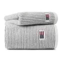 Lexington Icons Originals Stribet Håndklæde B 30 x L 50 cm - Bomuld - White/Gray