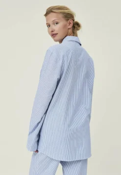 Lexington Icons Pyjamassæt Organic L - Bomuld - Blue/White