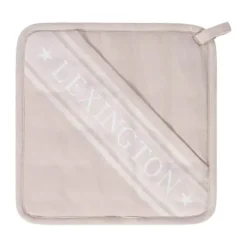 Lexington Icons Star Grydelap B 25 x L 25 cm - Bomuld - Beige/hvid