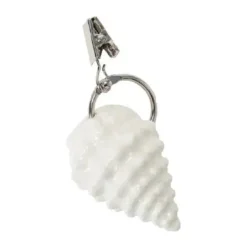 Lexington Konkylie Dugklemme H 3,5 cm - Stentøj - Hvid