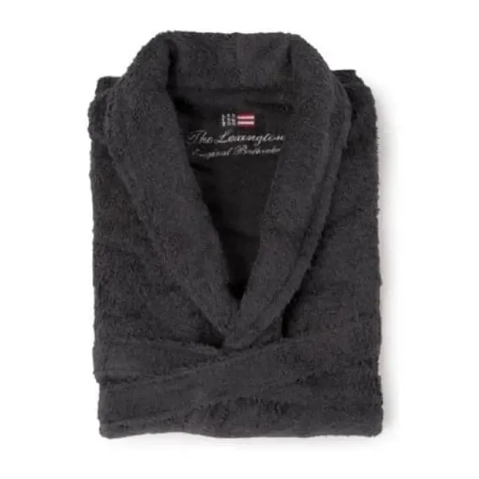 Lexington Original Badekåbe M - Bomuld - Charcoal