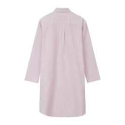 Lexington Pyjamasskjorte Organic Dame XL - Bomuld - Pink/White