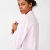 Lexington Pyjamasskjorte Organic Dame M - Bomuld - Pink/White
