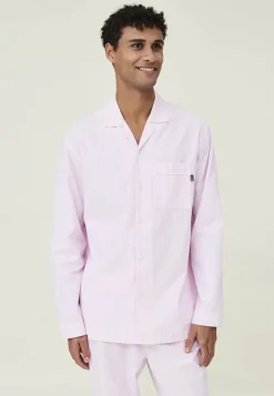 Lexington Pyjamassæt Organic XL - Bomuld - Pink/White