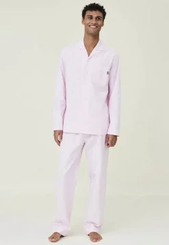 Lexington Pyjamassæt Organic M - Bomuld - Pink/White