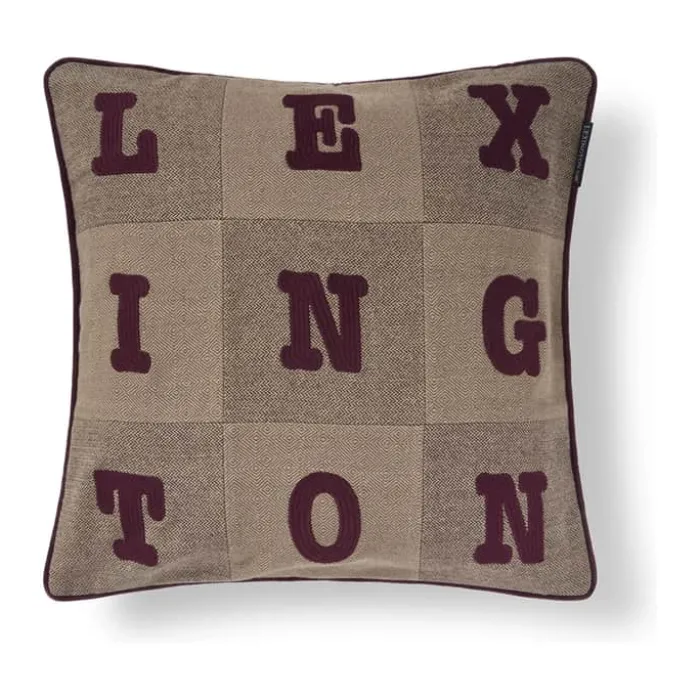 Lexington Pyntepudebetræk B 50 x L 50 cm - Økologisk bomuld - Beige/brun