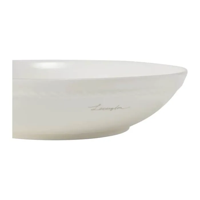 Lexington Serveringsskål Ø 22 x H 5,5 cm - Porcelæn - White/Beige
