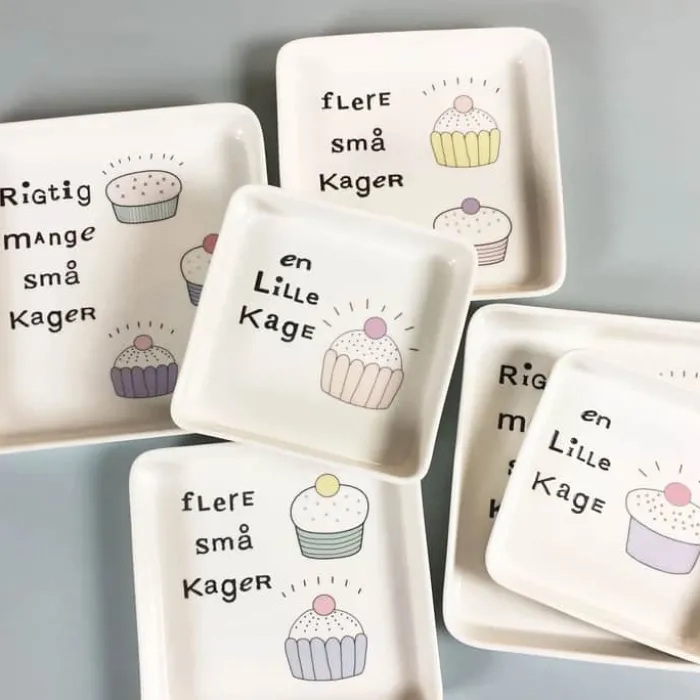 Liebe Serveringsfad B 14,5 x L 14,5 cm - Porcelæn - Hvid