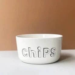 Liebe Skål - Chips Ø 19 cm - Porcelæn - Hvid