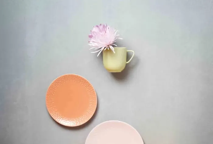 Life In Colour Confetti Krus 35 cl - Porcelæn - Lemon