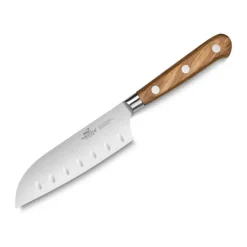 Lion Sabatier Ideal Provence Santokukniv L 13 cm - Rustfrit stål/oliventræ - Brun