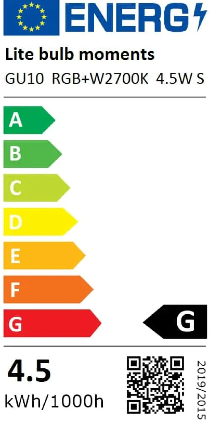 Lite Bulb Moments RGBW LED Lyspære - 3 stk. Ø 5 cm - GU10 - Klar