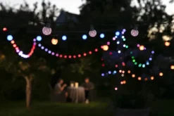 Lite Bulb Moments Smart LED Lyskæde - Globe Facets L 15 m - 25 lys - Udendørs