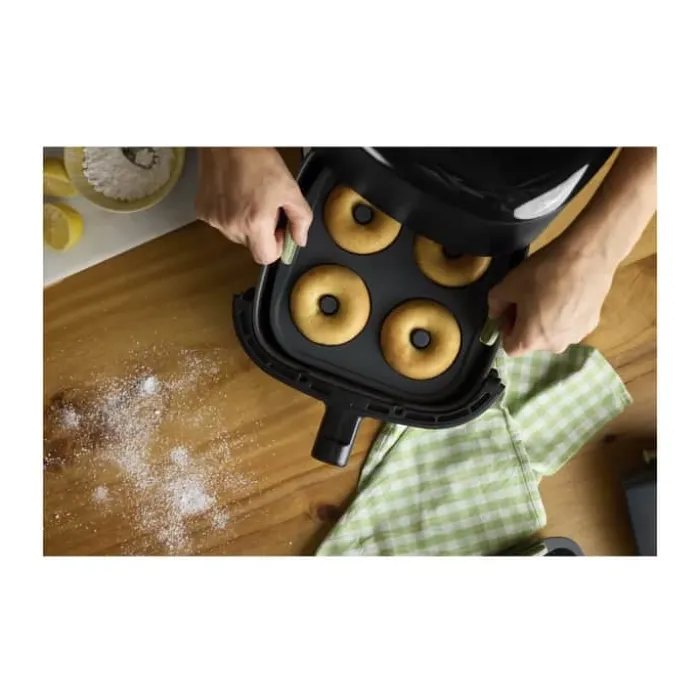 Lékué Airfryer Donutform H 6 x B 20 x L 20 cm - Silikone - Sort
