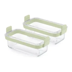 Lékué Airfryer-form - 2 stk. H 9 x B 20 x L 9 cm - Glas - Klar