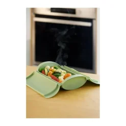 Lékué Dampkoger 2 portioner - Silikone - Grøn