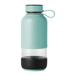 Lékué To Go Drikkeflaske 600 ml - Borosilikatglas/silikone/polypropylen - Turkis