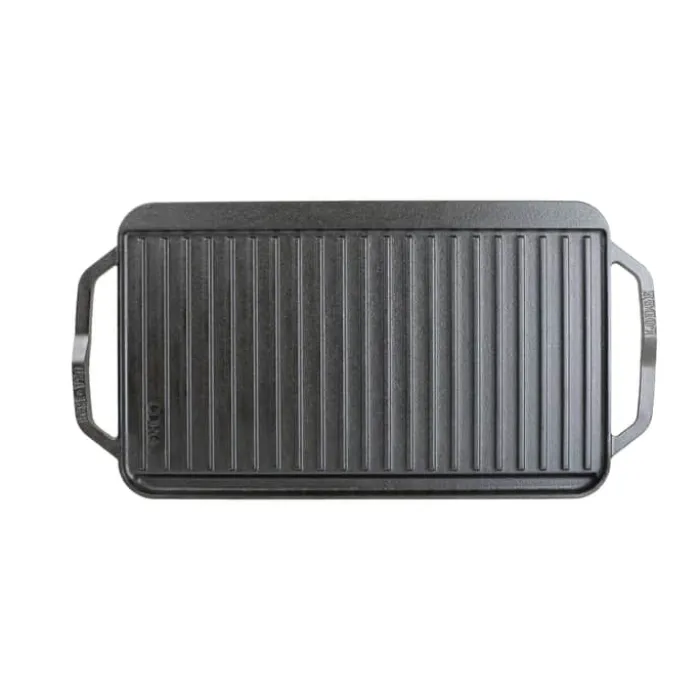 Lodge Cast Iron Chef Collection Stegeplade B 25 x L 50 cm - Støbejern - Sort