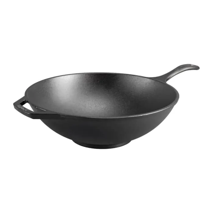 Lodge Cast Iron Chef Wokpande Ø 32,8 cm - Støbejern - Sort