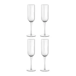 Luigi Bormioli Jazz Champagneglas - 4 stk. 21 cl - Glas - Klar