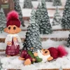 Lykketrold Familien Grandam - Oldefar H 5 cm - Special keramik - Rød