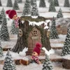 Lykketrold Familien Grandam - Drilletrold Puf H 10 cm - Specialkeramik - Rød