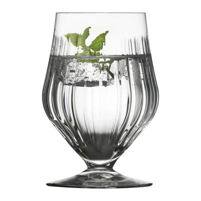Lyngby Glas Ane Vandglas på fod - 4 stk. 40 cl. - Krystalglas - Klar