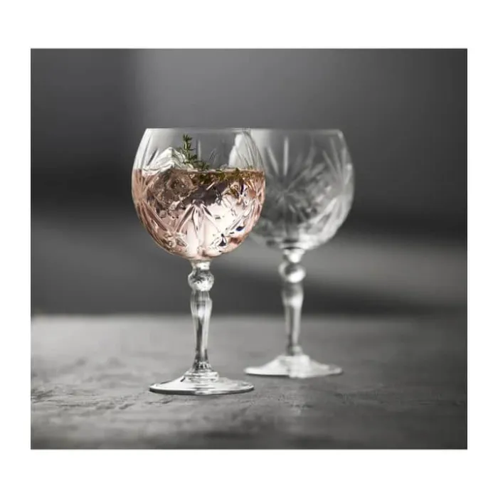 Lyngby Glas Melodia Gin&Tonic Glas - 4 stk. 65 cl - Krystalglas - Klar