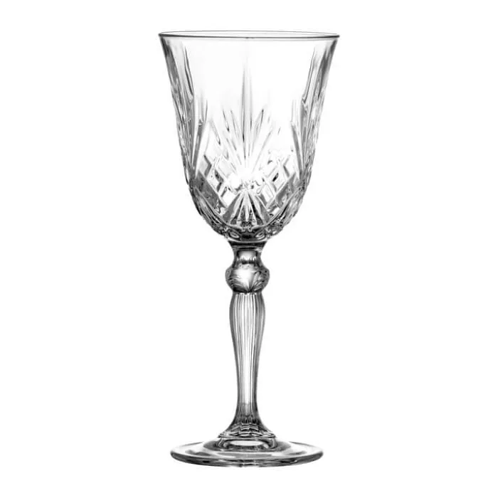Lyngby Glas Melodia Hvidvinsglas - 4 stk. 21 cl - Krystalglas - Klar