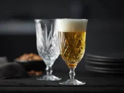 Lyngby Glas Melodia Ølglas - 4 stk. 40 cl - Krystalglas - Klar
