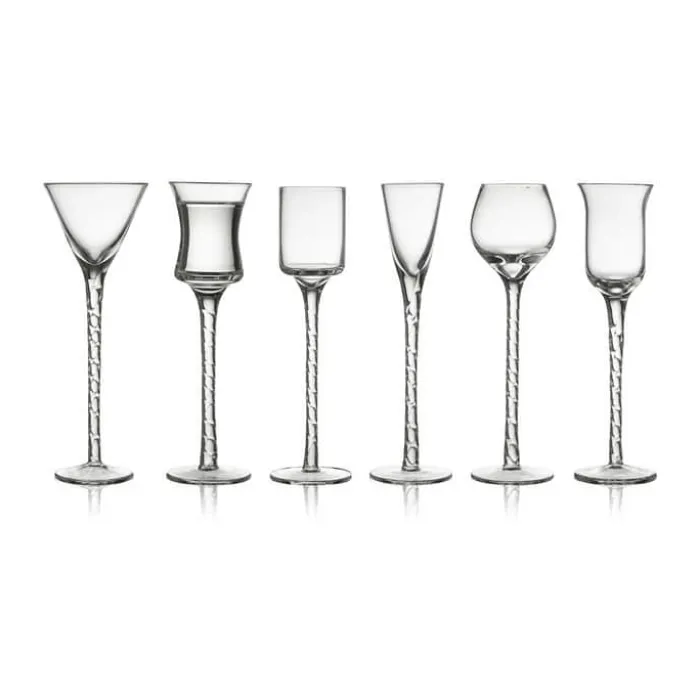 Lyngby Glas Rom Snapseglas - 6 stk. 2,5/5 cl - Glas - Klar