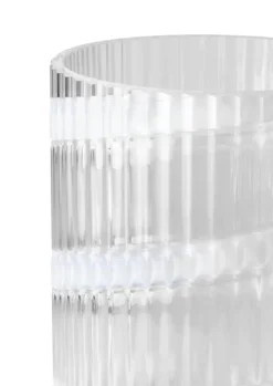 Lyngby Porcelæn Lyngby Vase Swirl Ø 14,5 x H 25 cm - Mundblæst glas - Swirl hvid