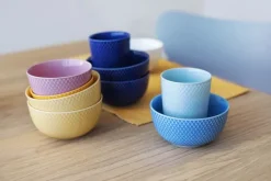Lyngby Porcelæn Rhombe Color Krus 33 cl - Porcelæn - Turkis