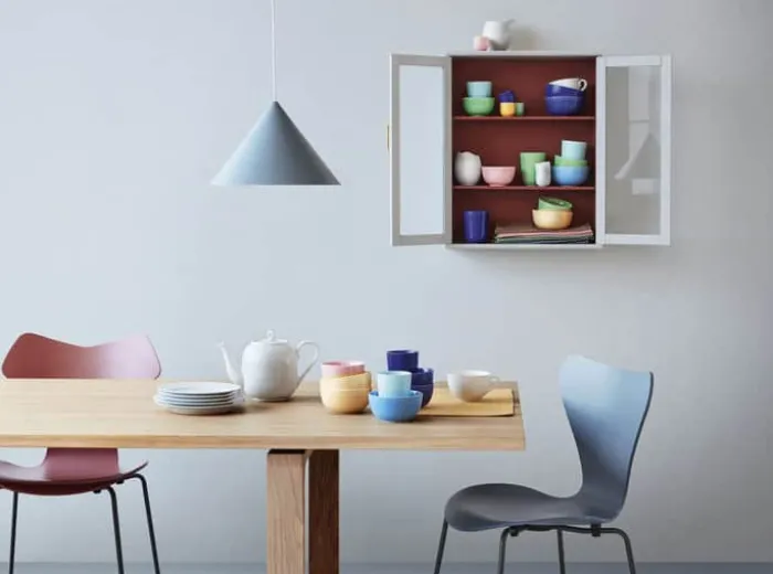Lyngby Porcelæn Rhombe Color Krus 33 cl - Porcelæn - Mørkeblå
