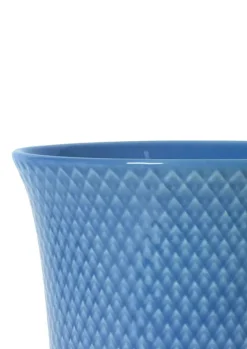 Lyngby Porcelæn Rhombe Color Vase H 20 cm - Porcelæn - Blå