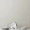 Lyngby Porcelæn Rhombe Dyb Tallerken Ø 20 cm - Porcelæn - Hvid