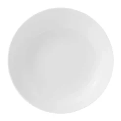Lyngby Porcelæn Rhombe Dyb Tallerken Ø 20 cm - Porcelæn - Hvid