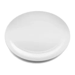 Lyngby Porcelæn Rhombe Serveringsfad L 35 x B 26,5 cm - Porcelæn - Hvid